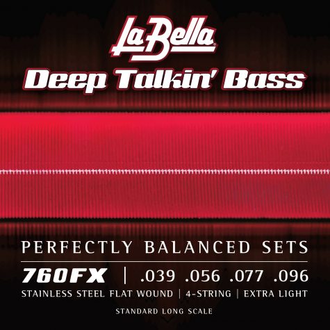 La Bella 760FX Deep Talkin' Bass Flats - Extra Light .039-.096