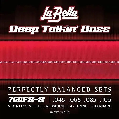 La Bella 760FS-S Deep Talkin' Bass Flats - Standard .045-.105, Short Scale