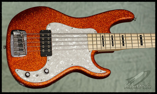 G&L Kiloton 5 Orange Metal Flake Maple