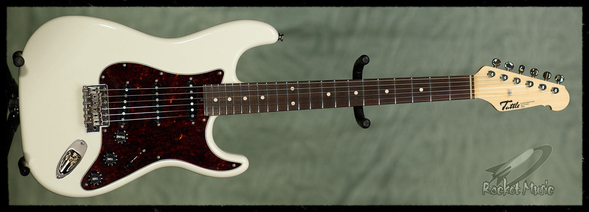 Tuttle Instrument Tuttle Custom Classic S Olympic White RW Tort – RocketMusic