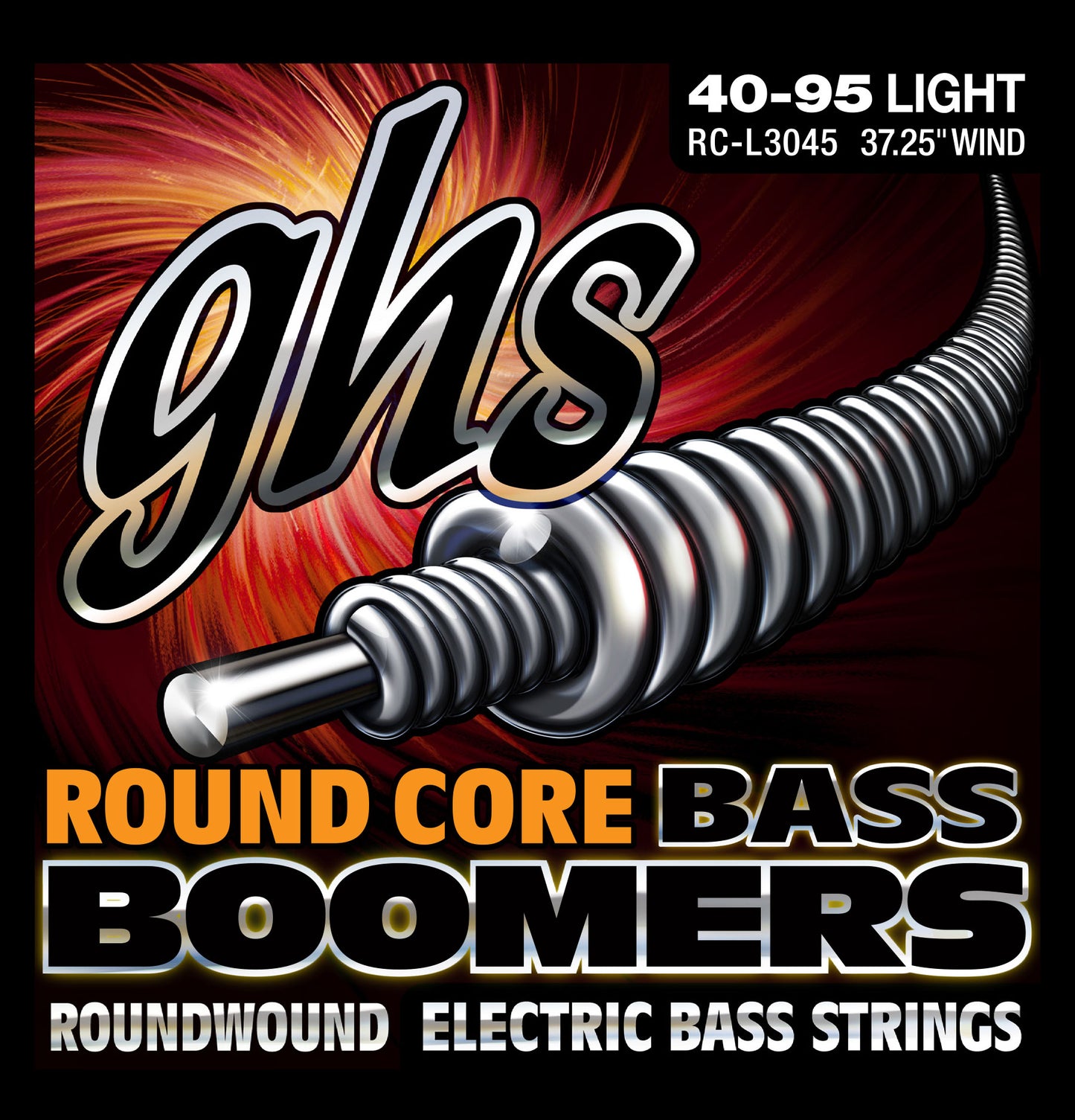 GHS Roundcore Bass Boomers, 4-String 40-95, RC-L3045