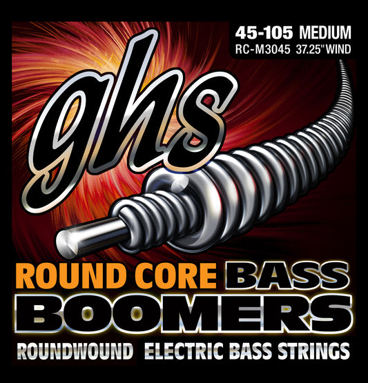 GHS Roundcore Bass Boomers, 4-String 45-105, RC-M3045