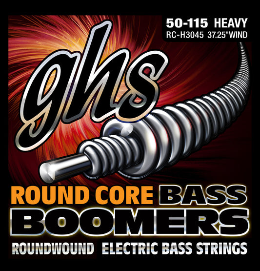 GHS Roundcore Bass Boomers, 4-String 50-115, RC-H3045