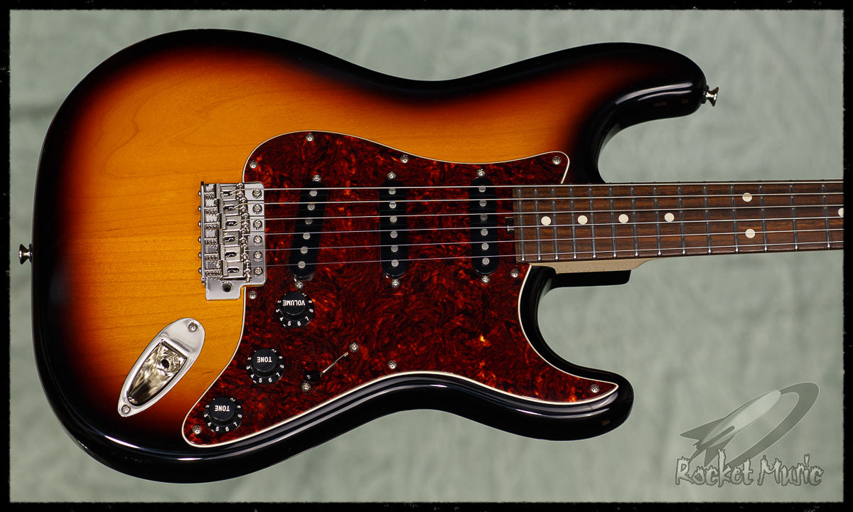 Tuttle Instrument Tuttle Custom Classic S 3-Tone Sunburst Indian Rosewood – RocketMusic