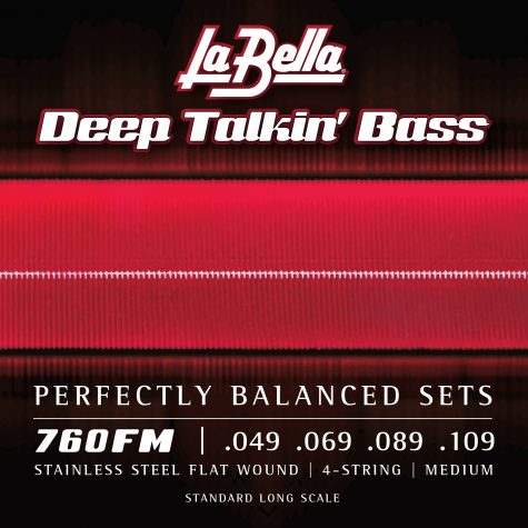 La Bella 760FM Deep Talkin' Bass Flats - Medium .049-.109