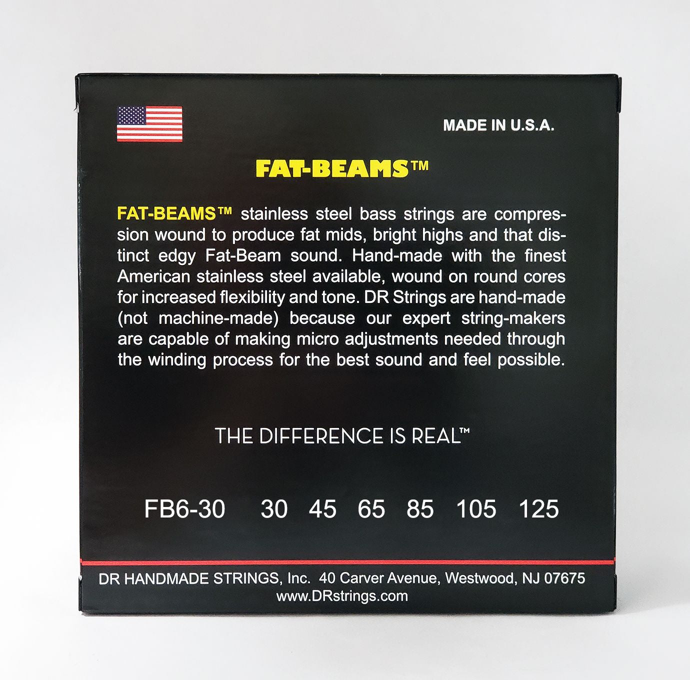 DR FB6-30 FAT-BEAMS Bass Strings, 6-String 30-125
