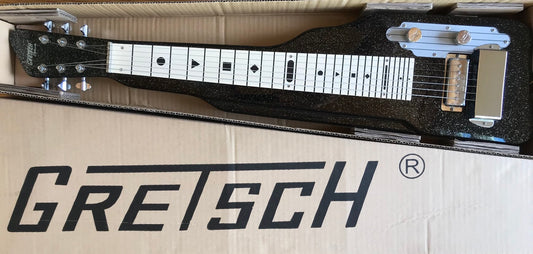 Electric Guitar (Gretsch EM) Lap Steel, Black Sparkle