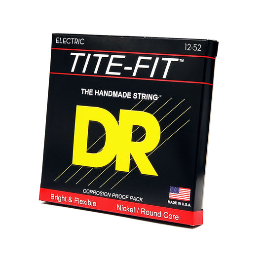 DR JZ-12 TITE-FIT Jazz Nickel Electric Guitar Strings, 12-52