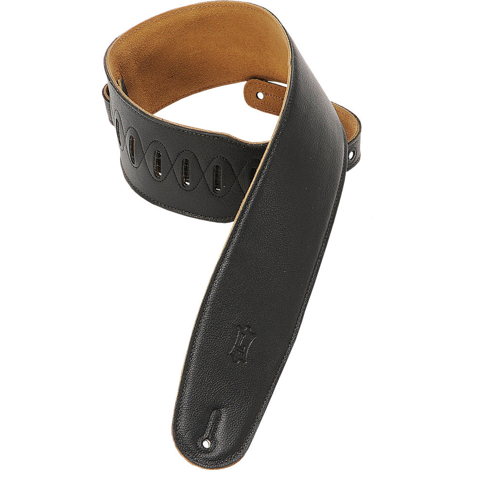 Levy's M4GF-BLK 3.5" Garment Leather Strap, Black