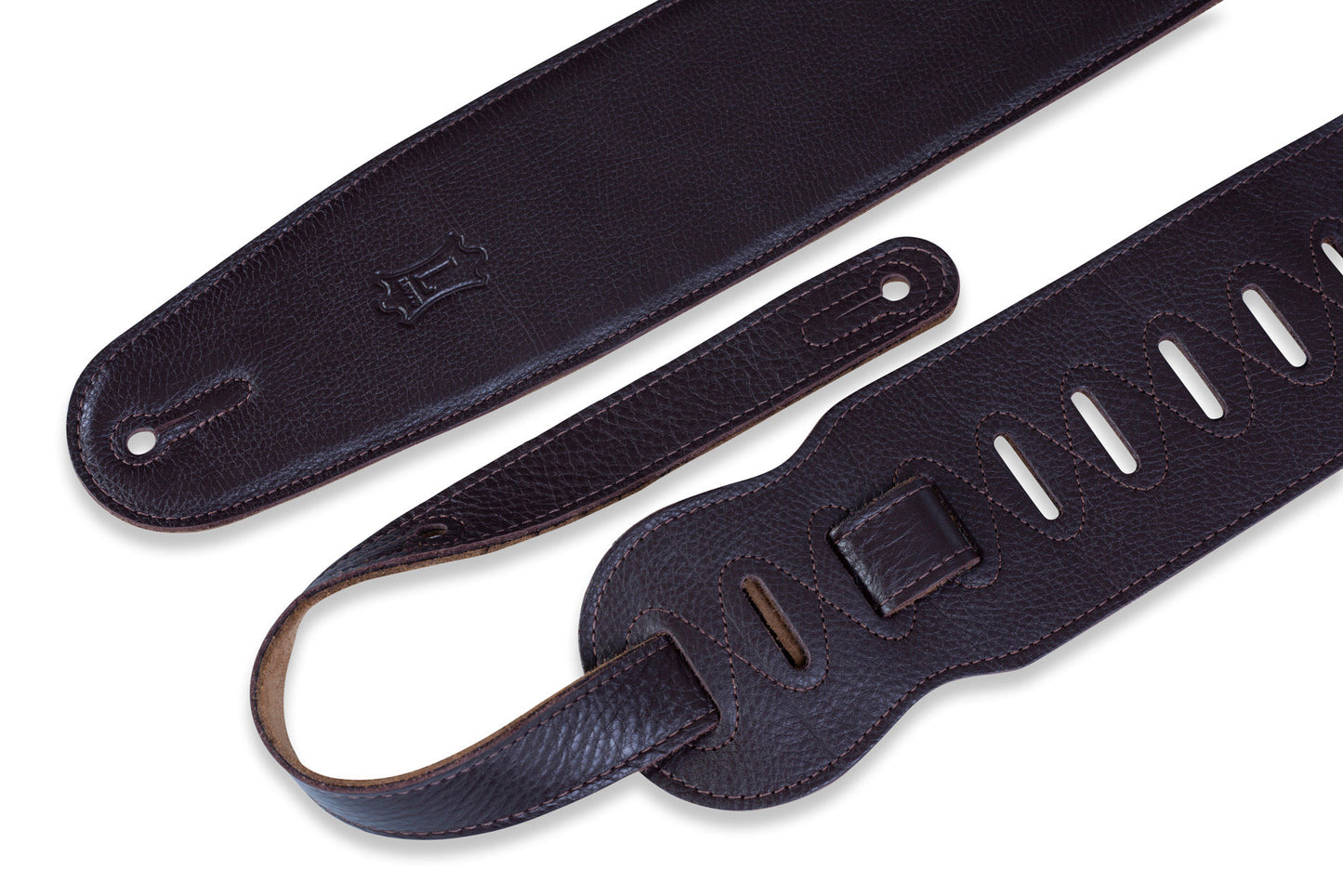 Levy's M4GF-DBR 3.5" Garment Leather Strap, Deep Brown