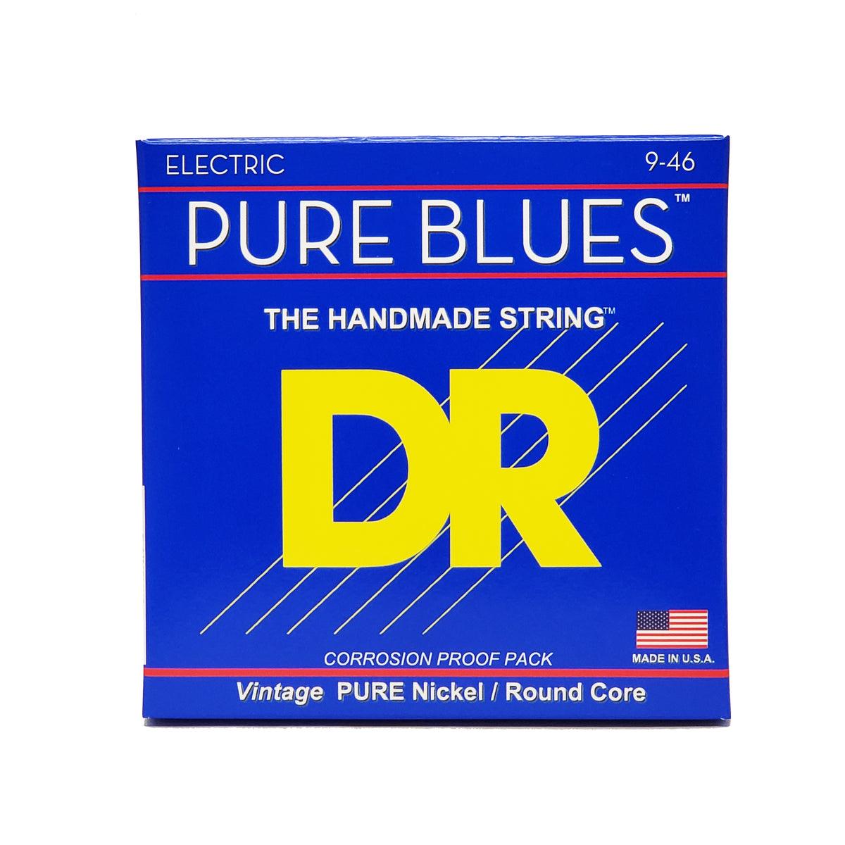 DR Strings PHR-9 Pure Blues - Jeu De Cordes Électrique 9-42, Son Vintage Chaud Et Équilibré Pour Rock & Blues