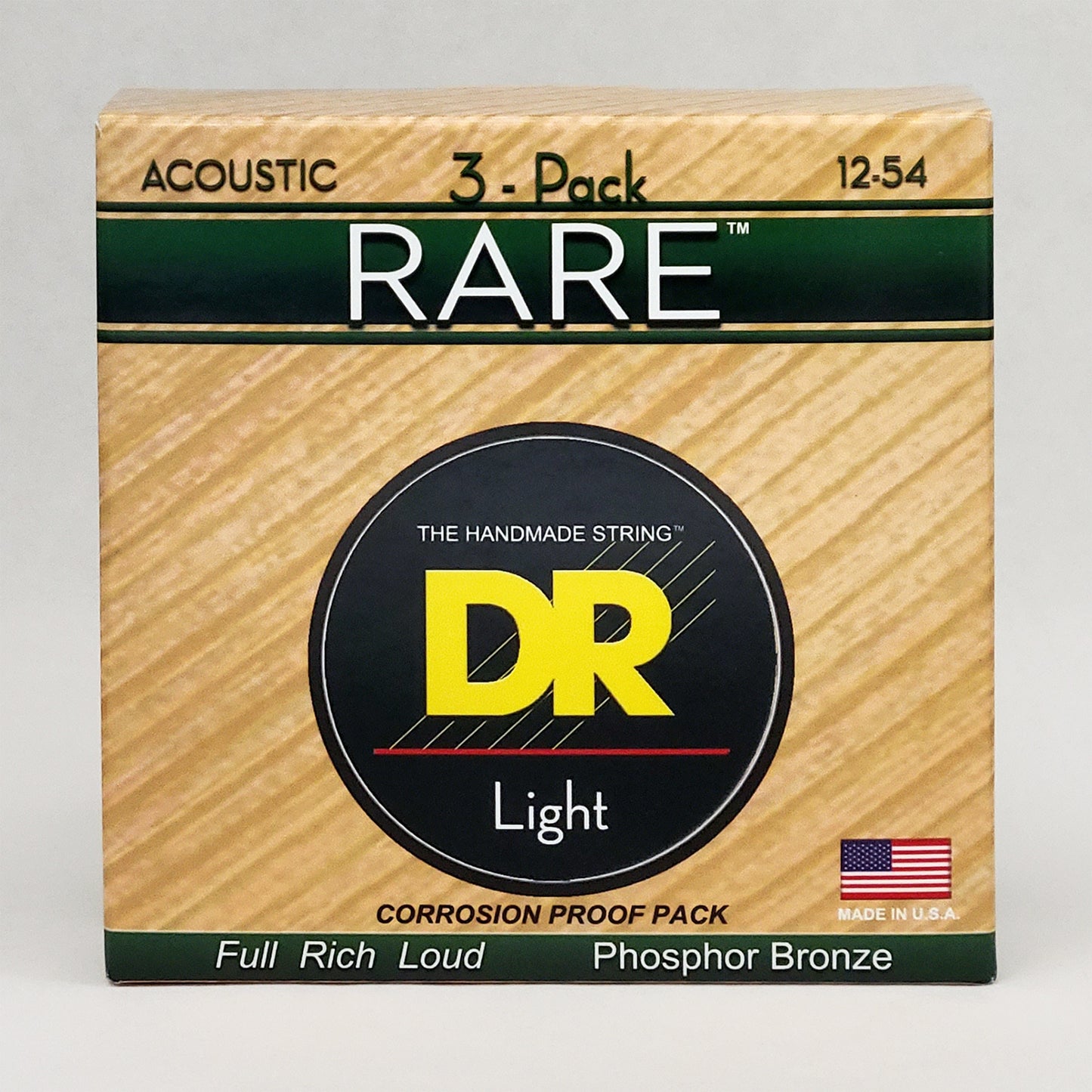 DR RMP-12-3PK Light Acoustic Guitar Strings, 3 Sets