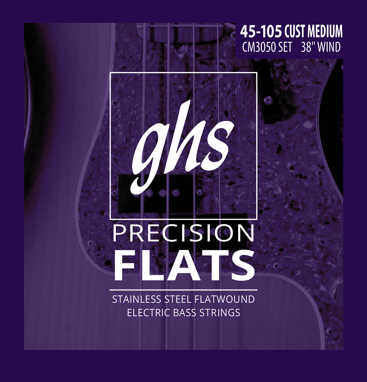 GHS Precision Flats CM3050, 4-String 45-105
