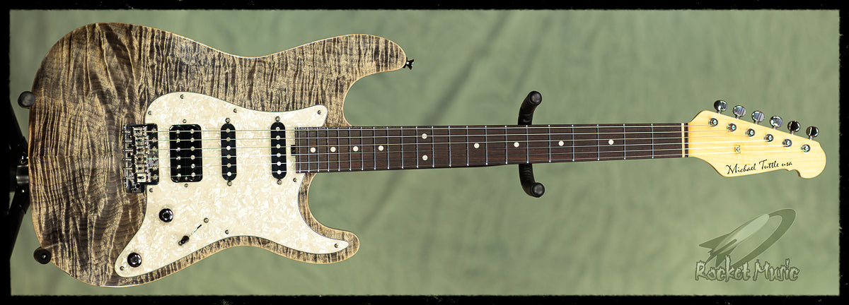 Michael Tuttle Bent Top Custom Flame Maple Charcoal RW