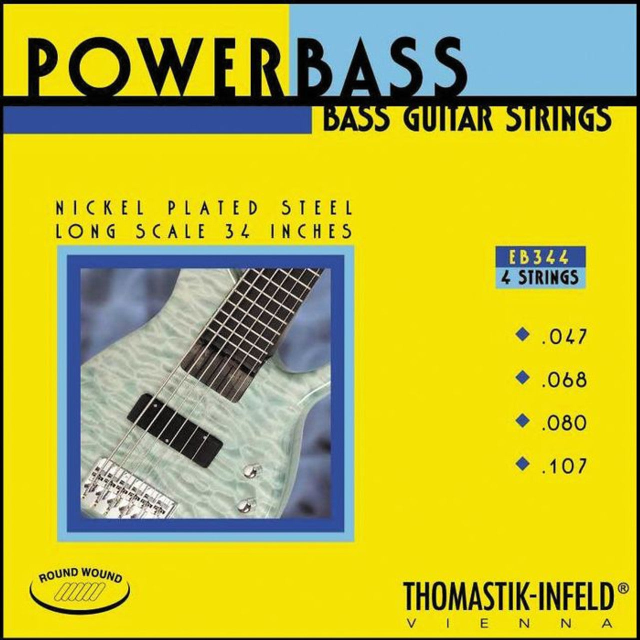 Thomastik-Infeld EB344 Power Bass, 4-String Long .047-.107